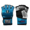 TITLE MMA Menace Metallic Training Gloves -Boxing Shop xmmtg bl sv 001