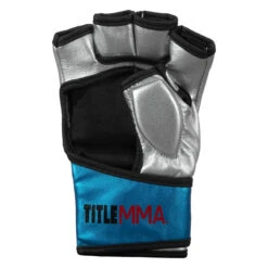 TITLE MMA Menace Metallic Training Gloves -Boxing Shop xmmtg bl sv 004