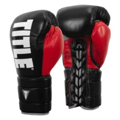 TITLE Boxing Leather Enforcer Pro Sparring Gloves -Boxing Shop xrvcsg bk sv 02